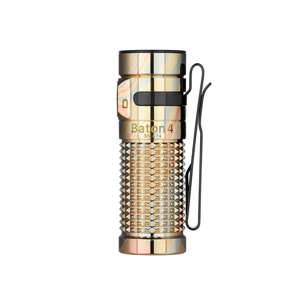 OLIGHT Baton 4 EDC充電式ライト カッパーダマスカス(50本限定モデル)_画像4