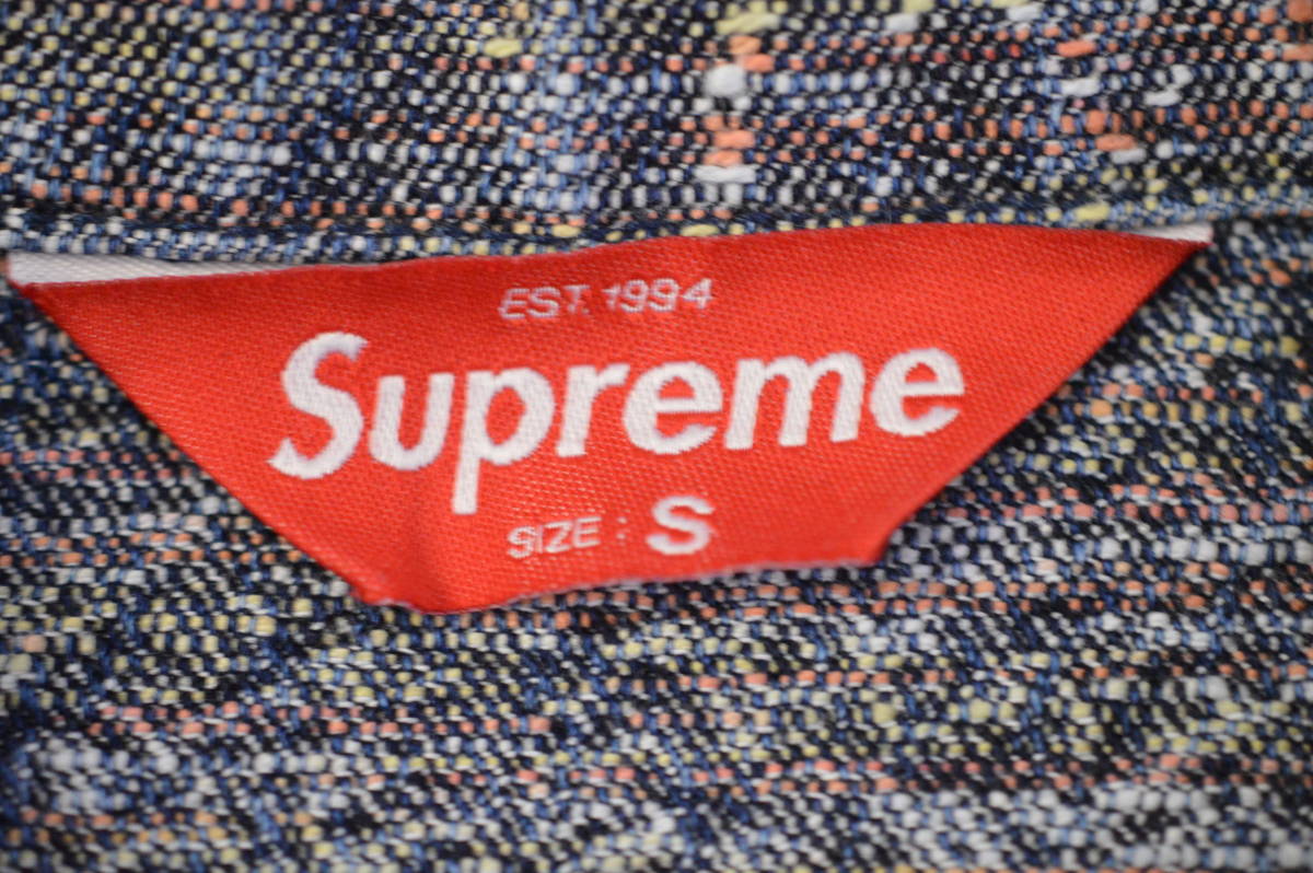 Supreme シュプリーム 23SS Archive Denim Jacquard Trucker Jacket アーカイブ デニム ジャカード トラック ジャケット Blue サイズS_画像6