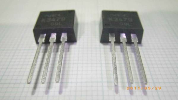 低いＯｎ抵抗　８．８ｍΩ　高耐圧　１００Ｖ　パワーＭＯＳＦＥＴ　ＮＥＣ製　２ＳＫ３４７９-Ｓ　２本組　送料込_２本全体の画像例です。