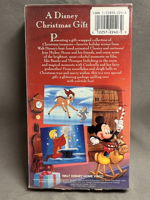 [ used VHS video ]A Disney Christmas Gift