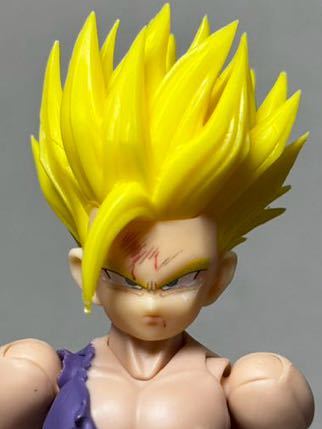 S.H.フィギュアーツ ドラゴンボール　孫悟飯　少年期　スーパーサイヤ人　ヘッド カスタム品_画像1