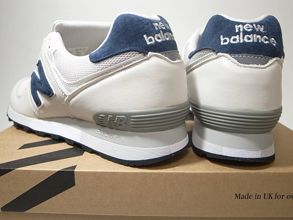 【送料無料 即決】NEW BALANCE UK製 OU576LWG 27.5cm US9.5 新品 35周年記念 復刻 オフホワイトxホワイトxネイビー白x紺 英国製イギリス製_画像3