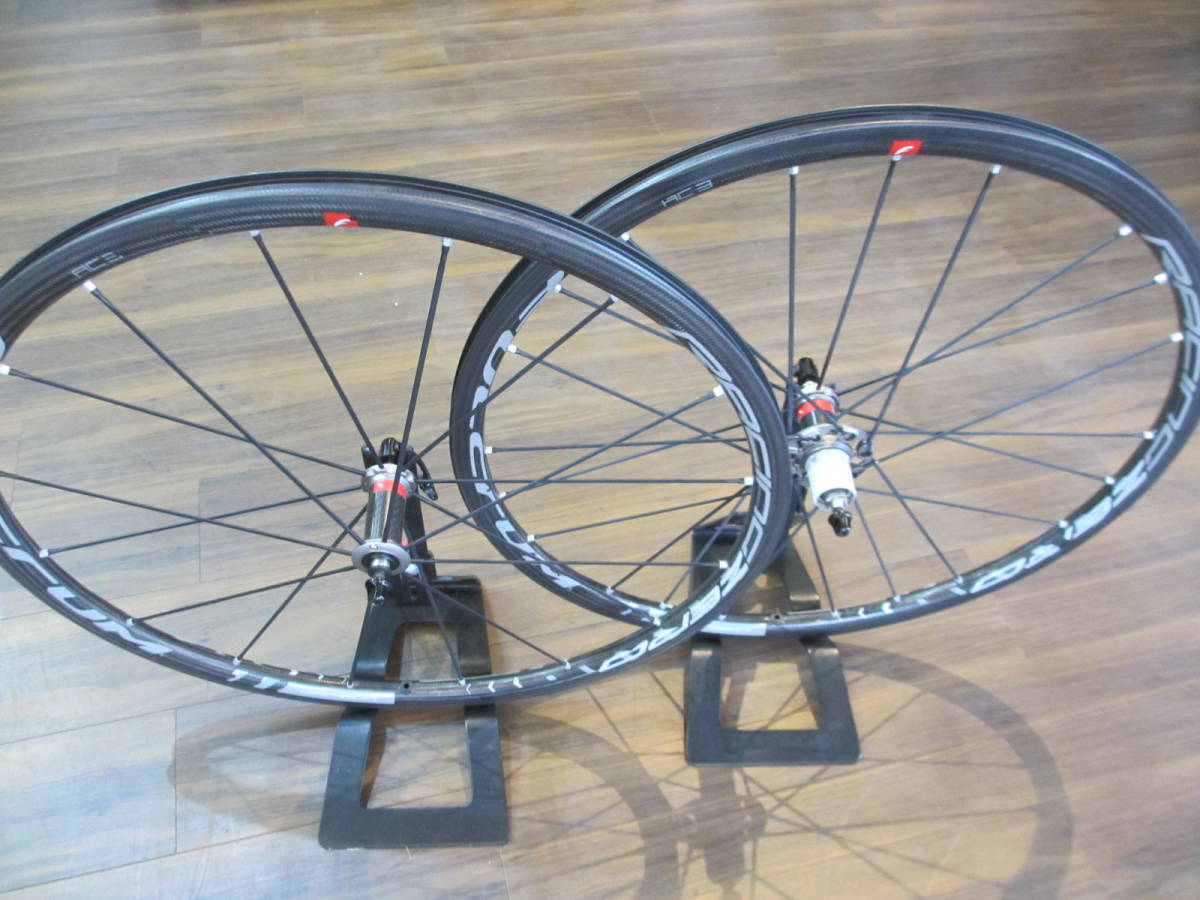 中古 FULCRUM フルクラム レーシングゼロカーボン AC3 CULT化 Racing Zero Carbon カーボンクリンチャー 700C USB シマノフリー