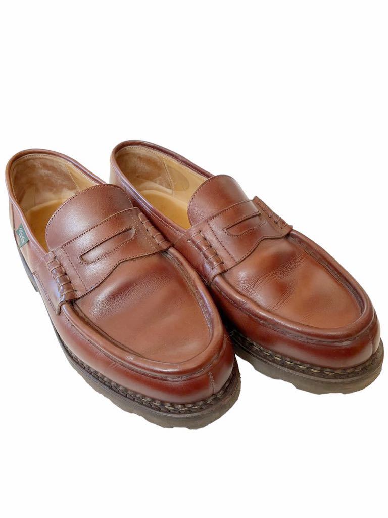 ●●上質良品 PARABOOT REIMS バラブーツ ランス ローファー 7/25.5 茶●●の画像2