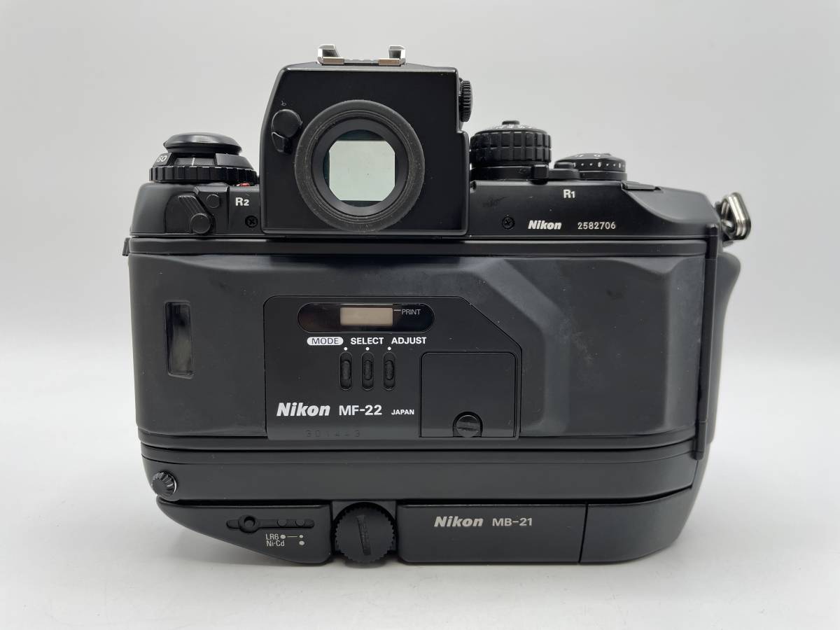 Nikon / ニコン F4S MB-21 / DATA BACK MF-22 / 動作確認済 / 使用説明書付【JS009】_画像3
