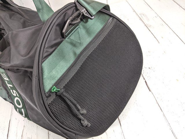 【12yt199】テニスバッグ ラコステ LACOSTE L.23 BAG NH4495WW ブラック×グリーン 美品◆R94_画像4