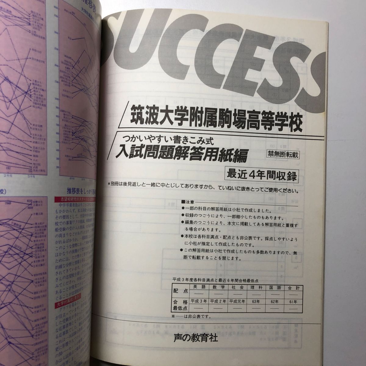 貴重】筑波大学附属駒場高校 平成4年度用限定版 H4 1992 声の 貴重】筑波大学附属駒場高校 平成4年度用限定版 H4 1992 声の