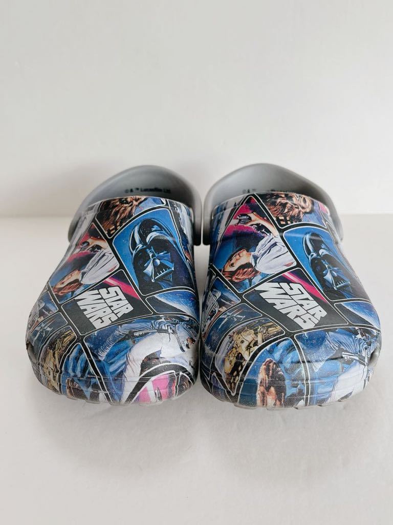 T■crocs クロックス スターウォーズ STARWARS M5W7 サイズ23.0㎝ 靴 女性 柄 ブルー/グレー 軽量 クラシック サンダル デザイン スライド_画像4