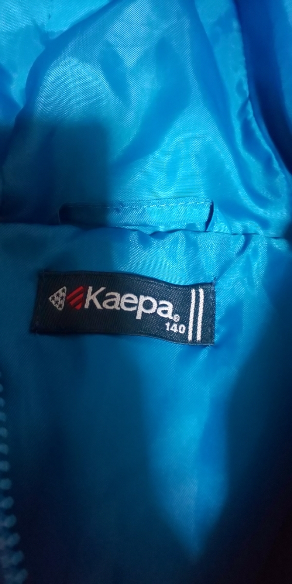  as good as new KAEPA with cotton black, blue bench coat size 140