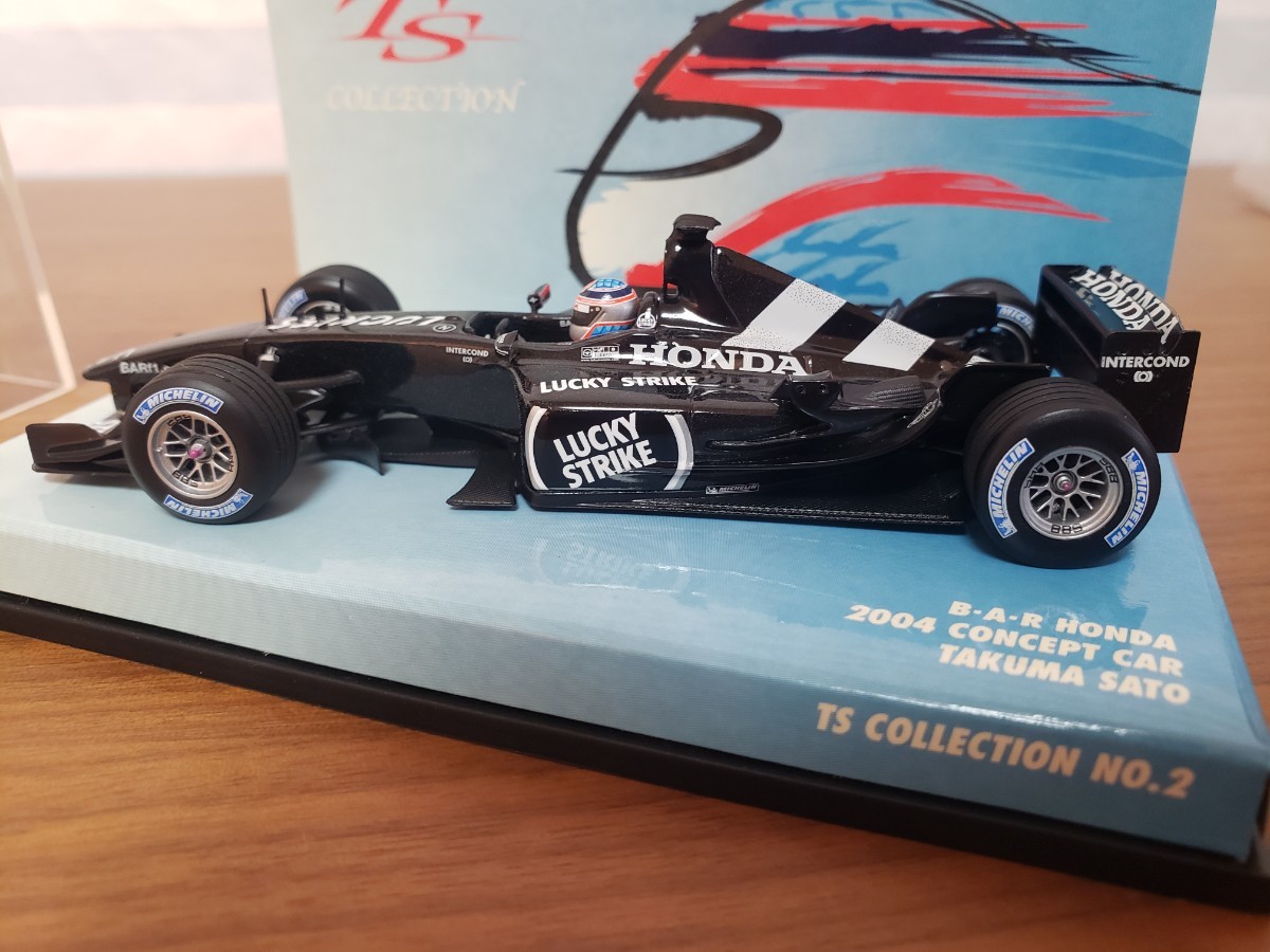 MINICHAMPS ミニチャンプス 1/43 BAR HONDA 2004 CONCEPT CAR タバコデカール仕様　ラッキーストライク　佐藤琢磨　激レア　ミニカー_画像6