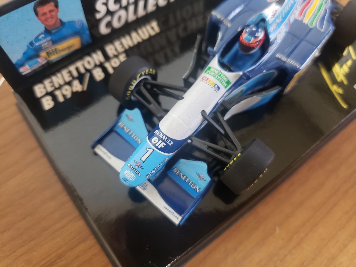 MINICHAMPS ミニチャンプス 1/43 MICHAEL SCHUMACHER ミハエルシューマッハ　コレクション　BENETTON RENAULT B194/B195 SHOWCAR 1995 レア_画像3