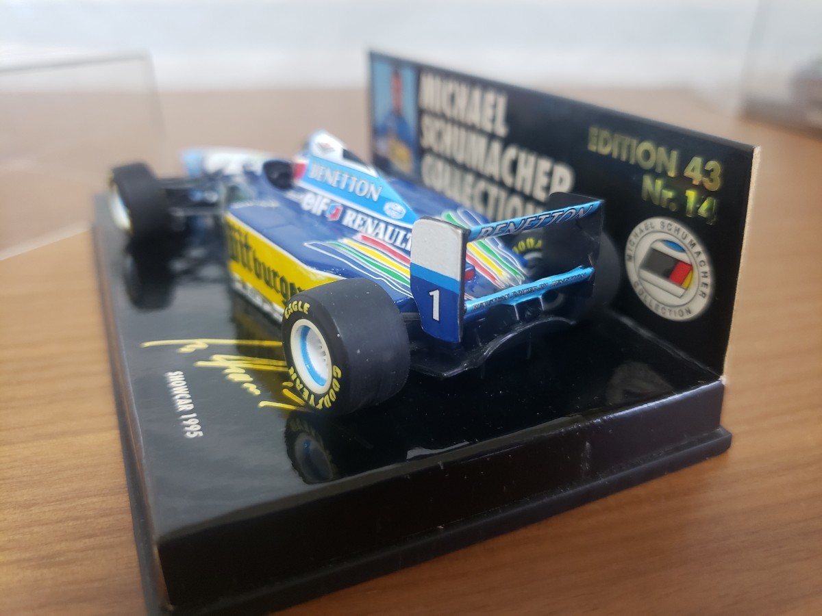 MINICHAMPS ミニチャンプス 1/43 MICHAEL SCHUMACHER ミハエルシューマッハ　コレクション　BENETTON RENAULT B194/B195 SHOWCAR 1995 レア_画像7