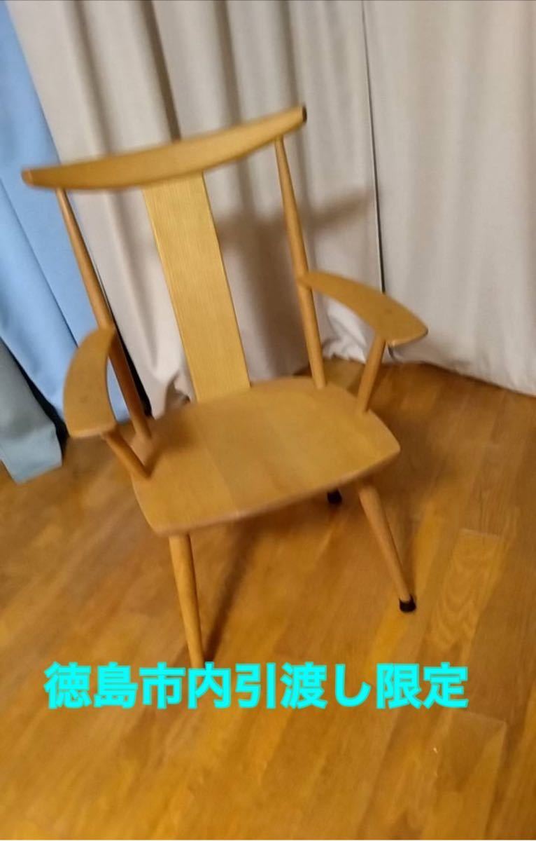 徳島市内引渡し・期間限定　柏木工株式会社のダイニングチェア椅子 木製 オーク _画像1