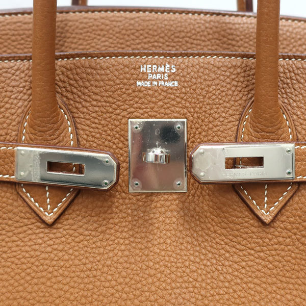 【美品】HERMES／エルメス　バーキン35　トゴ　ゴールド　□K刻印　ハンドバッグ　500100097_画像7