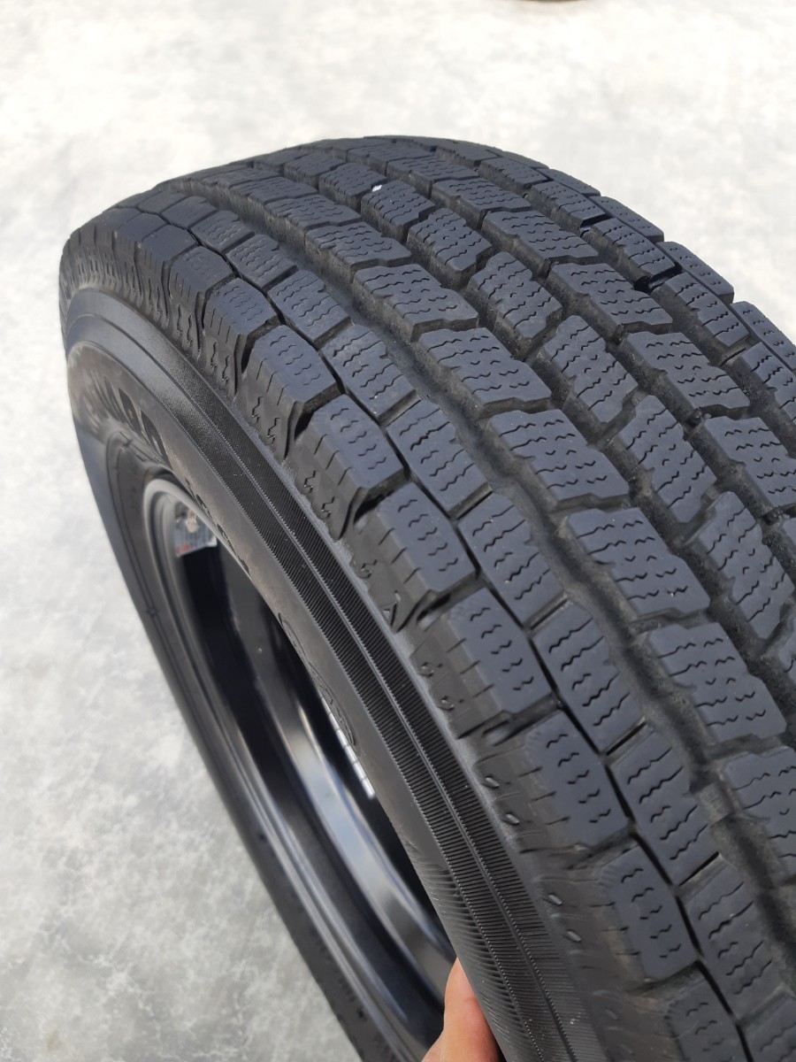 バリ山9分山 145/80R12 80/78N LT 145R12 6PR LT PCD100 4穴 軽トラック、軽バン、スタッドレスタイヤ！アルミホイール！超お買い得！_画像5