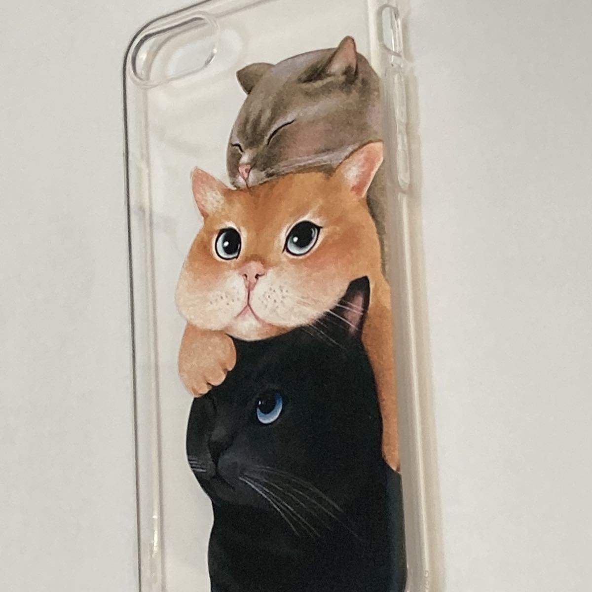 新品　iphoneケース 7/8/SE2.3用 猫のスマホケース　cat かわいい 可愛い癒し ねこ アニマル　動物ネコ イラスト　キャラクター_画像3