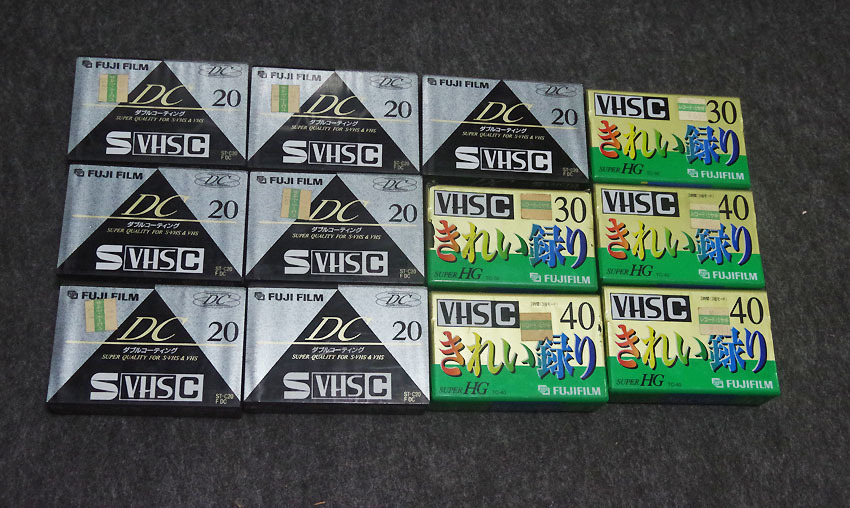 ■FUJIFILM ビデオテープ12本セット S-VHS ST-C20/TC-40/TC-30 富士フィルム _画像1