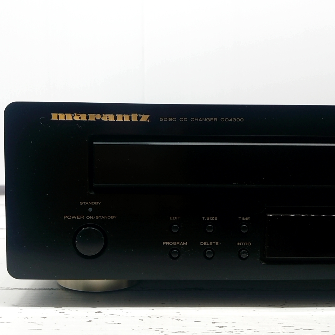 ■Marantz マランツ CC4300 5CDチェンジャー 通電確認のみ リモコン RC4300CC CDデッキ_画像2