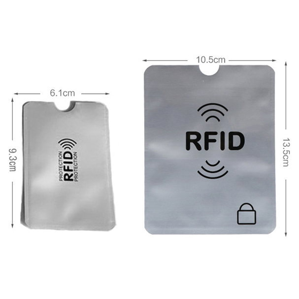 スキミング防止用 スリーブ 旅行用品 RFID クレジットカードケース 磁気シールド セキュリティー カード用ブラック4枚_画像5