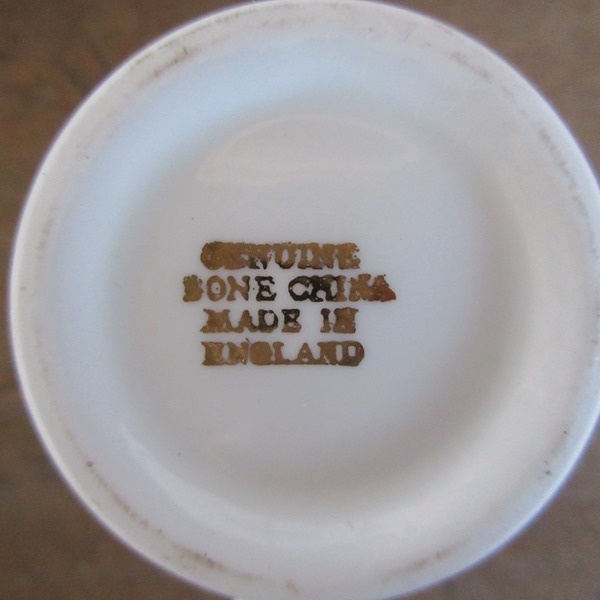 イギリス製 ファインボーンチャイナ カップアンドソーサー ケーキプレート トリオ 英国 tableware 1289sc_画像9