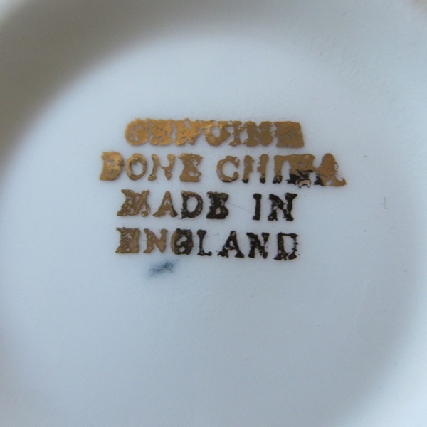 イギリス製 ファインボーンチャイナ カップアンドソーサー ケーキプレート トリオ 英国 tableware 1295sc_画像9