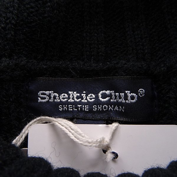 新品 Sheltie Club シェルティークラブ ウォッシャブル タートルネック ニット LL 黒 【SH424091_99】 秋冬 メンズ セーター ウール_画像9