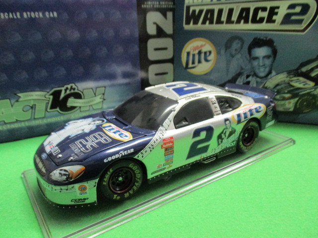【在庫１点のみ】 スナップオン Snap on グッズ ACTION NASCAR ミニカー RUSTY WALLACE 2 2002 1/24 展示品 未使用