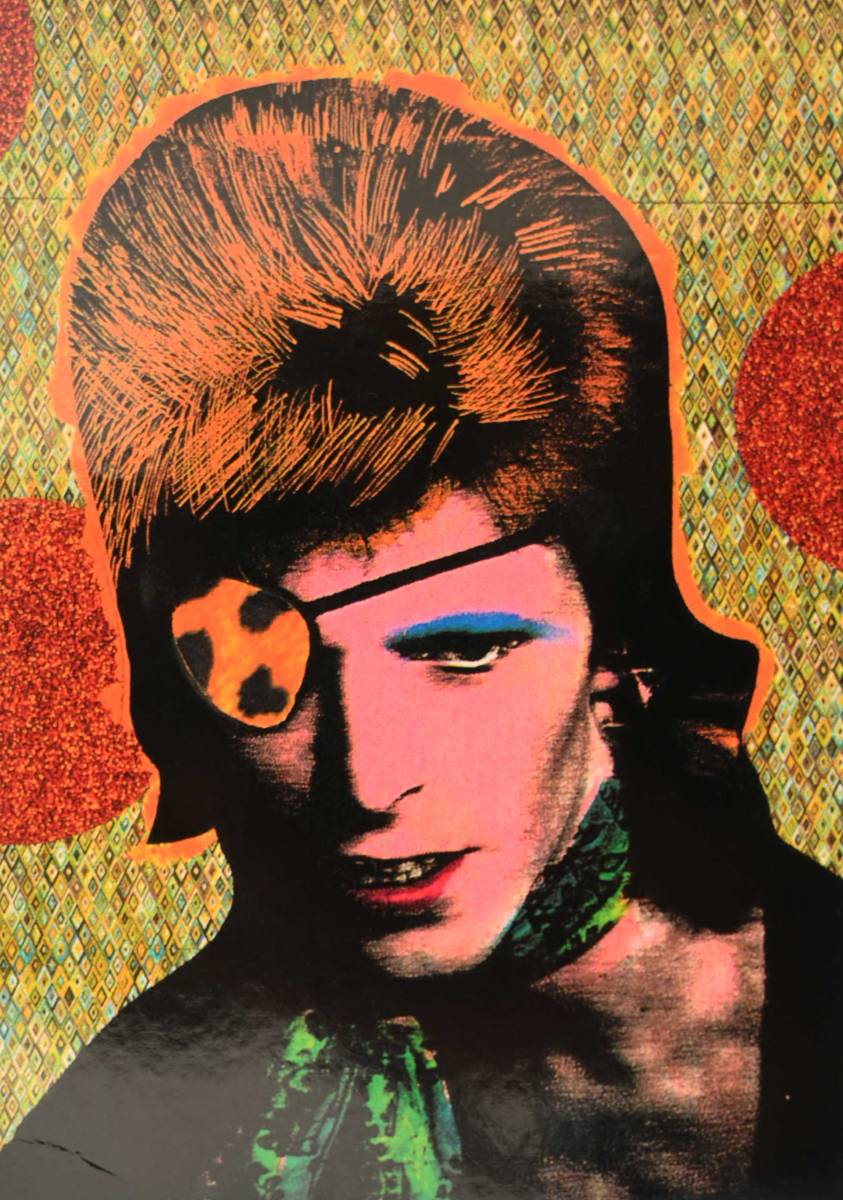  быстрое решение /1999 год неиспользуемый товар [Pyramid] David Bowie открытка / открытка с видом / Англия производства / David * bow i/pop art (nk-2311-3)