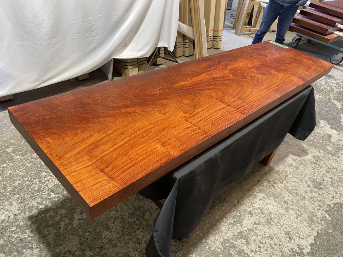本花林3542 球杢 杢木 一枚板無垢 乾燥材 2060x550x60mm カウンター 棚 テレビ台 センターテーブル 店舗 バー 設計 インテリア