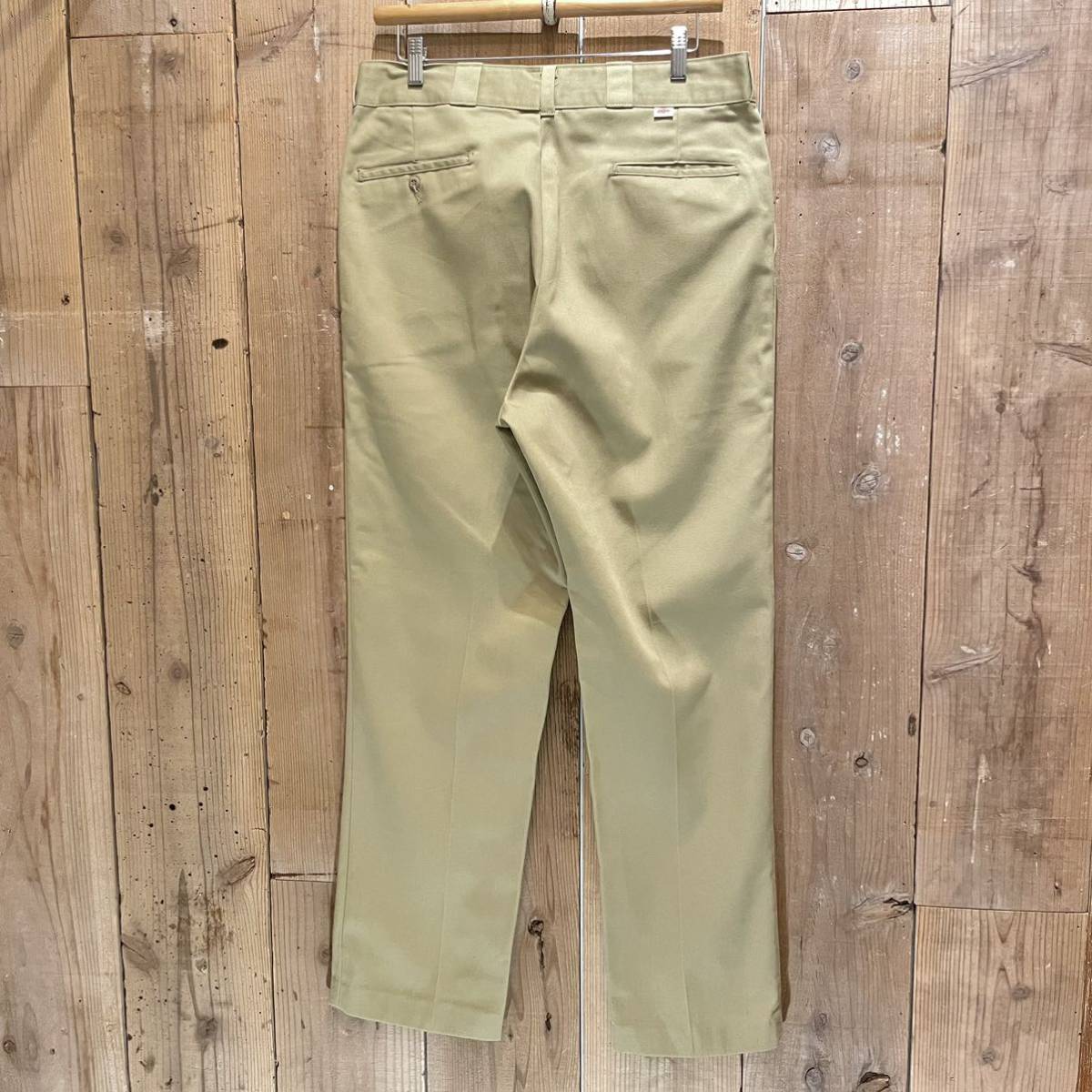 【W36 L31】 80s USA製 Dickies 874 ワーク パンツ ディッキーズ ビンテージ アメリカ古着 80s 70s チビタグ カーキ ベージュ ♯3の画像8