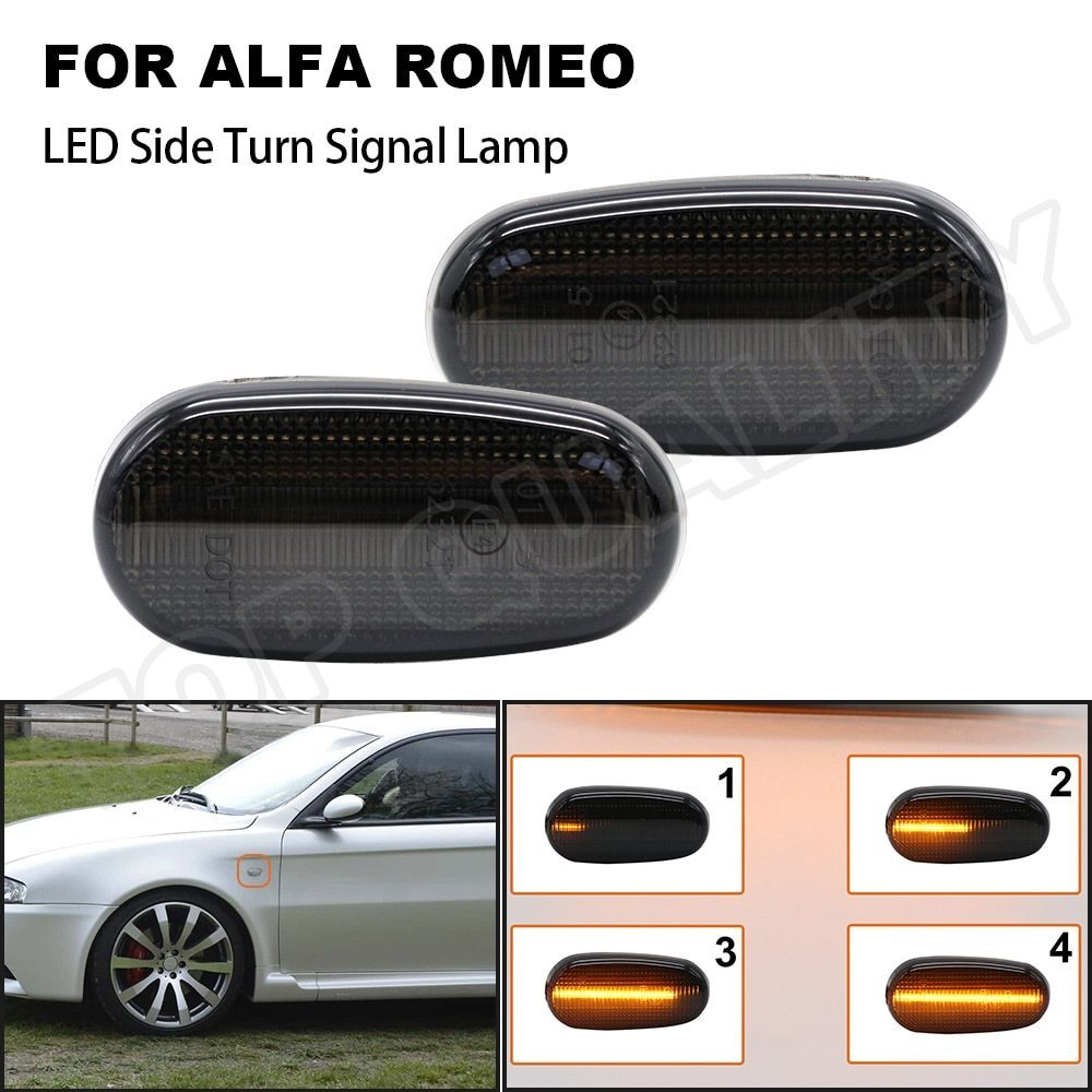 アルファロメオ カスタム ウインカー LED サイド 外装 アクセサリー アルファロメオ147 gt_画像1