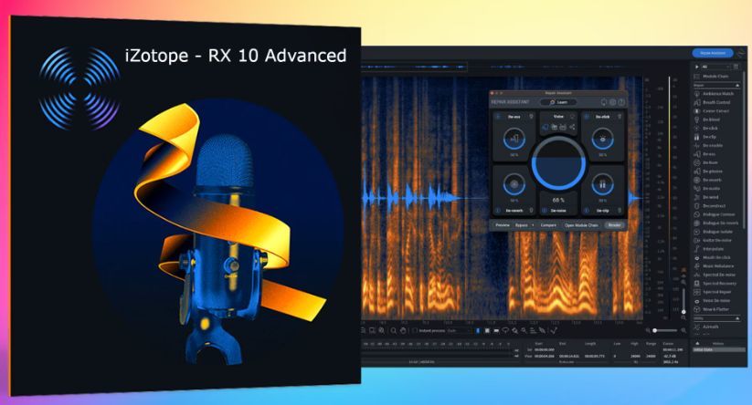 iZotope RX 10 Advanced v10.4.2 for Windows ダウンロード 永続版 オーディオリペア ミックス マスタリング Audio Editor_画像1