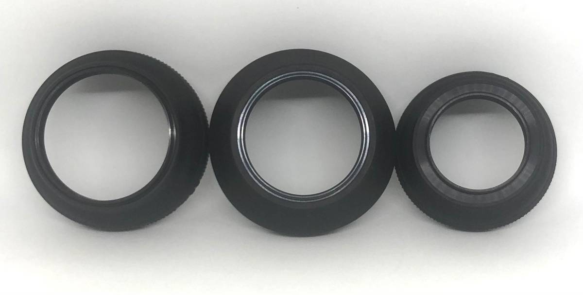 中古品 40.5,49,52mm ラバー レンズ フード x3個セット Rubber Lens Hood_画像2