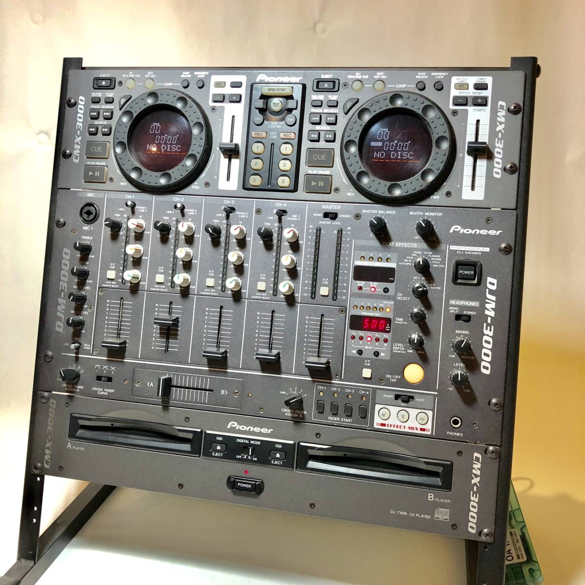 super rare ]Pioneer Pioneer DJM-3000 CMX-3000 DJC-3000RV DJ mixer