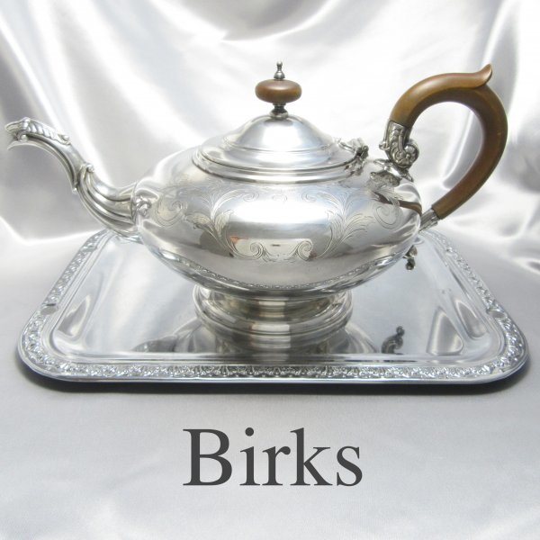 【Birks】ティーポット 【シルバープレート】Regency Plate 綺麗！！_画像1