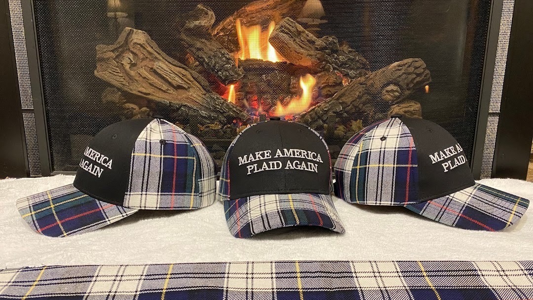 激レア USA購入 アメリカ企業モノ 人気衣料品ブランド【MAKE AMERICA PLAID AGAIN】 ロゴ刺繍入り チェック柄キャップ 中古良品_画像8