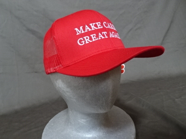 激レア USA購入【MAKE AMERICA GREAT AGAIN】 ならぬ ダイエットプログラム【MAKE CARBS GREAT AGAIN】ロゴ刺繍入りメッシュキャップ未使用_画像4