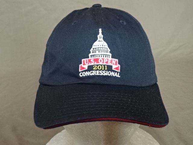 激レア USA購入 ゴルフ メジャー大会 全米オープンゴルフ【U.S. OPEN 2011】 【CONGRESSIONAL】【USGA MEMBER】 ロゴ刺繍入りCAP 中古品_画像2