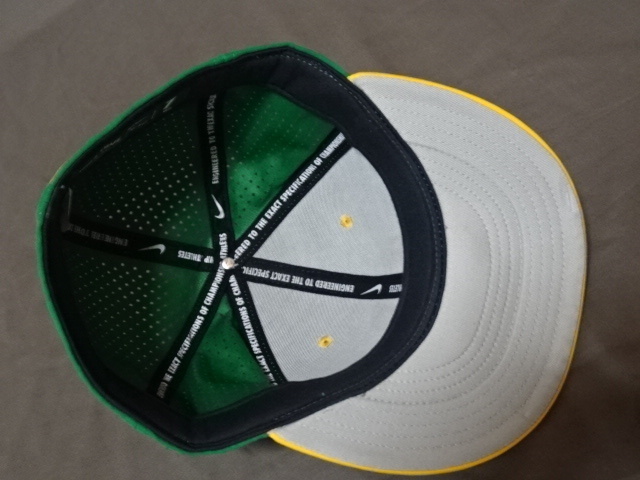 激レア USA購入 ナイキ【NIKE TRUE】【DRI FIT】USカレッジ オレゴン大学ダックス【OREGON DUCKS】【O】ロゴ刺繍入りメッシュCAP 中古良品_画像8