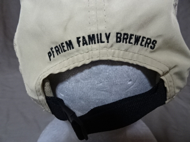 激レア USA購入 アメリカ企業モノ オレゴン州 IPAクラフトビール【pFriem family Brewers】ロゴ刺繍入り 5パネルメッシュキャップ 中古良品_画像6