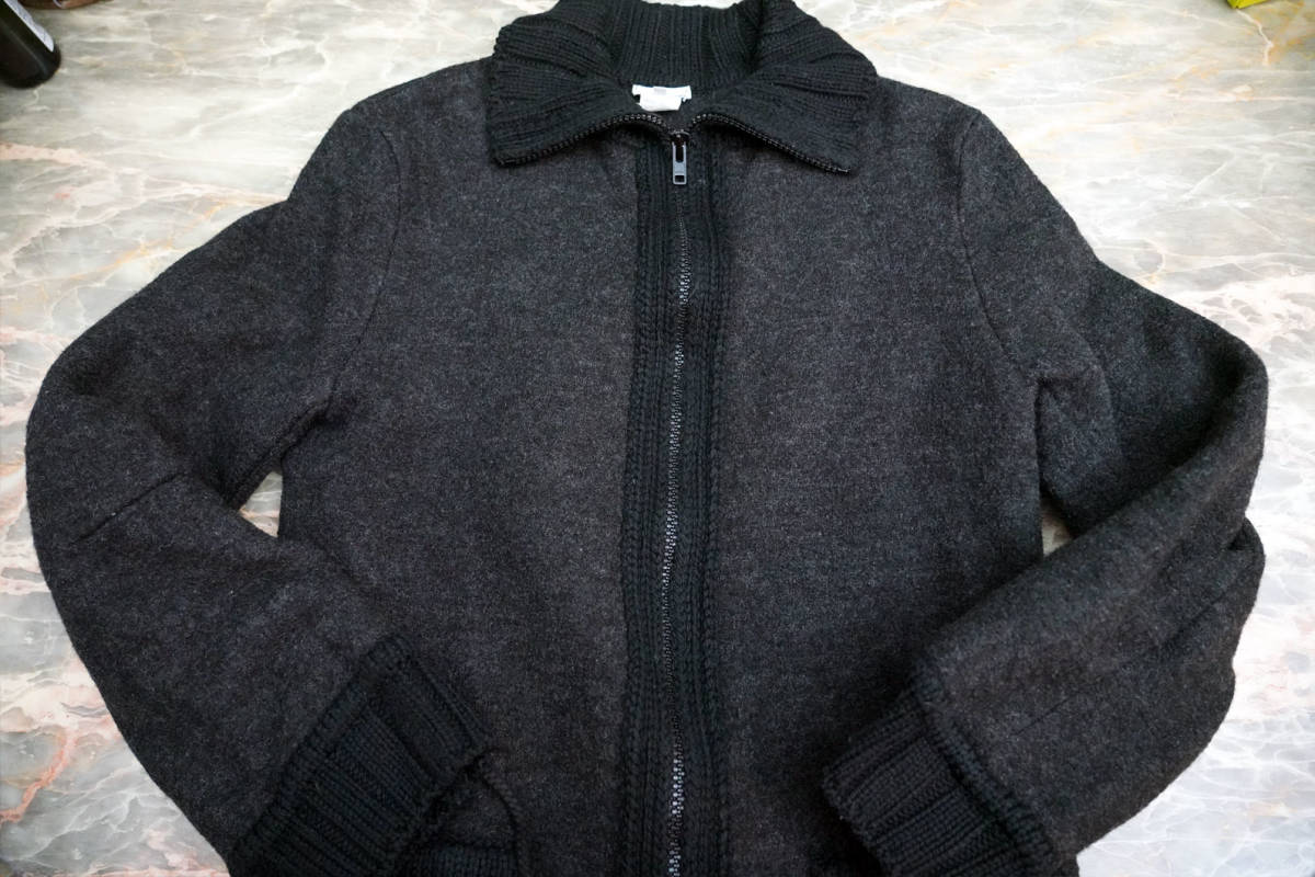  Leica period. masterpiece * Dries Van Noten DRIES VAN NOTEN 90\'s archive wool hand made knitted coat (M) * Belgium made 