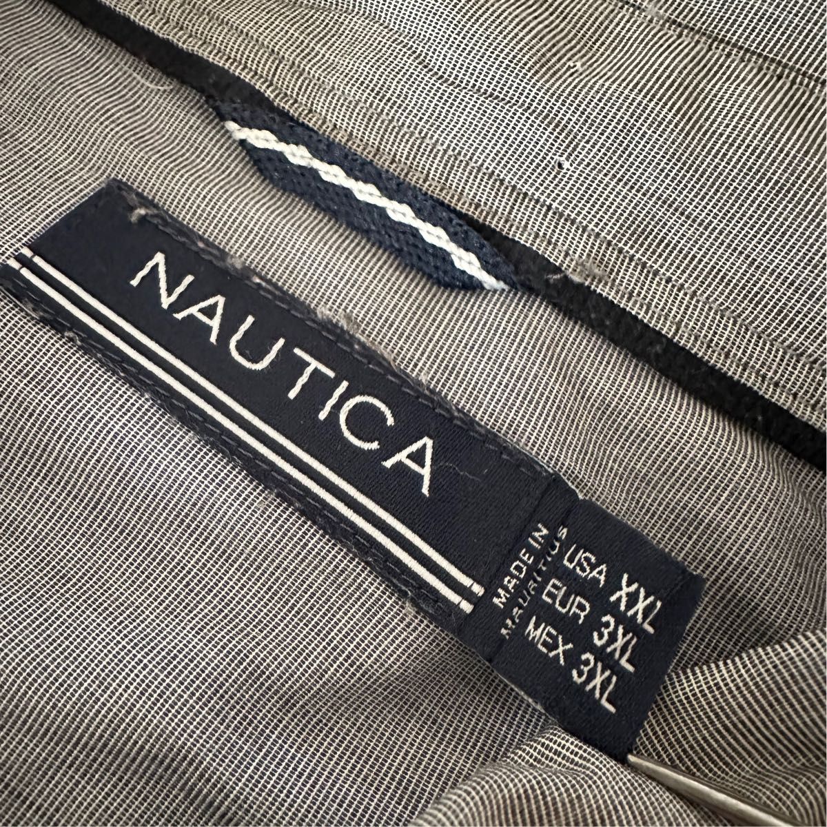 NAUTICA ノーティカ メンズチェックシャツ USED XXL 綿シャツ