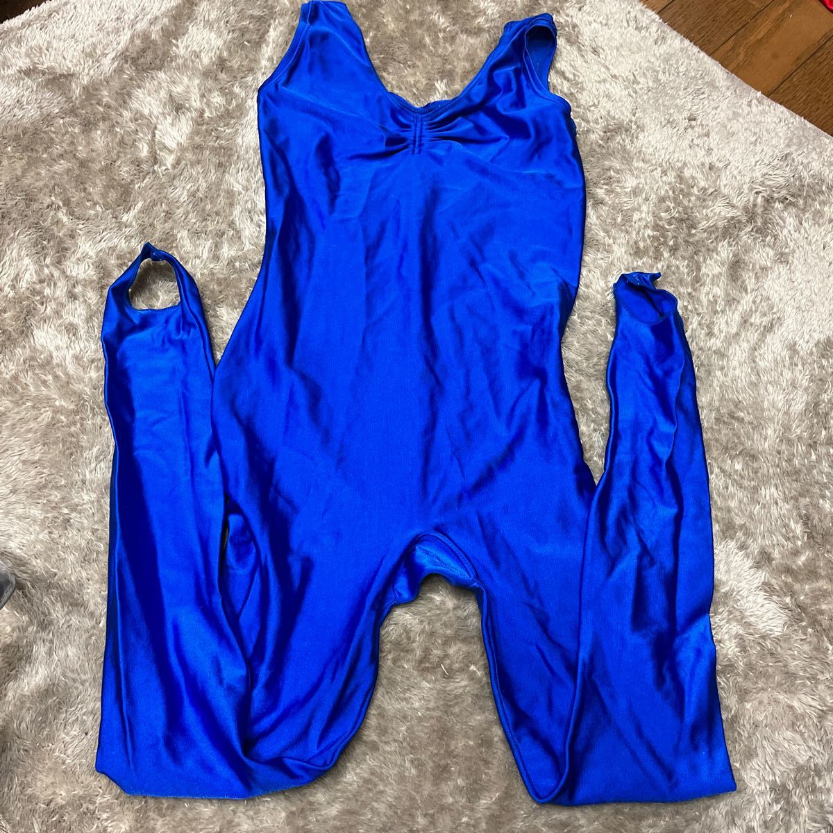 超お値打ち出品 小さめサイズ Lady's タンクスリーブトレンカユニダード ブルー Sサイズ usedほぼ新品