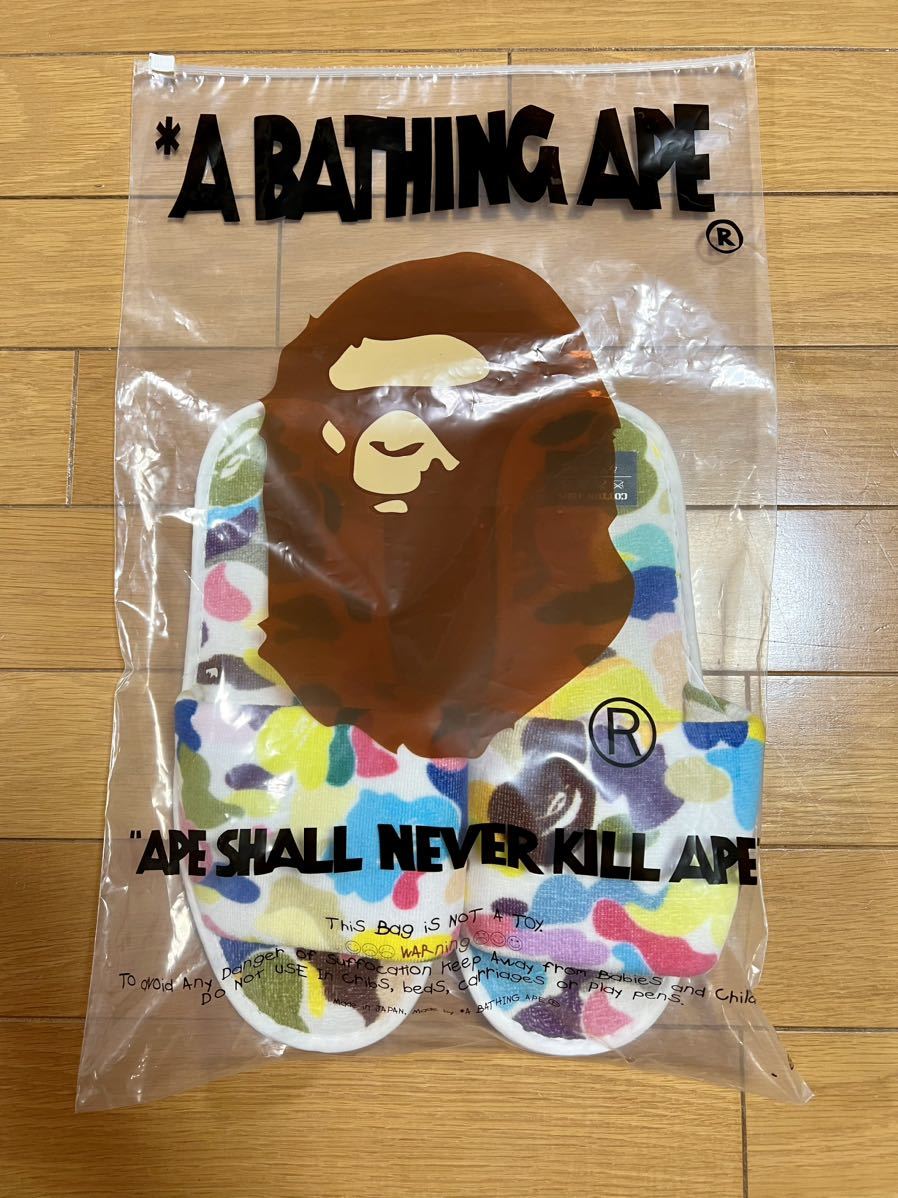 A BATHING APE BAPE スリッパ マルチカラー　_画像1