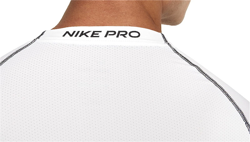 【新品】ナイキ プロ クルー ネック 長袖【991-100：白】M インナー コンプレッション Tシャツ トレーニング ジム ゴルフ NIKE PROの画像4