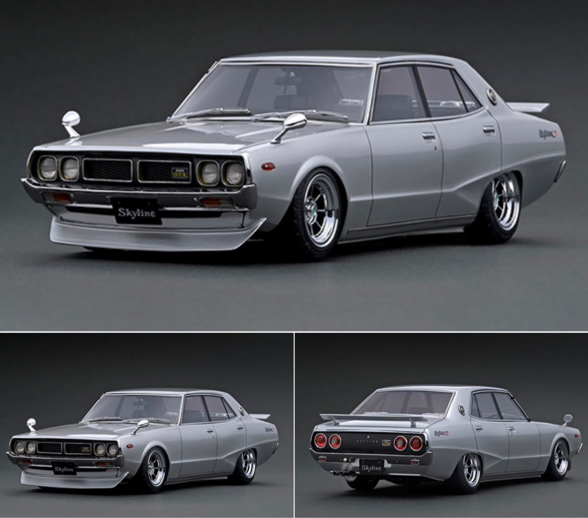  rare * IG1978 1/18 Nissan Skyline 2000 GT-X (GC110) Silver Nissan Skyline yomeli ignition model 