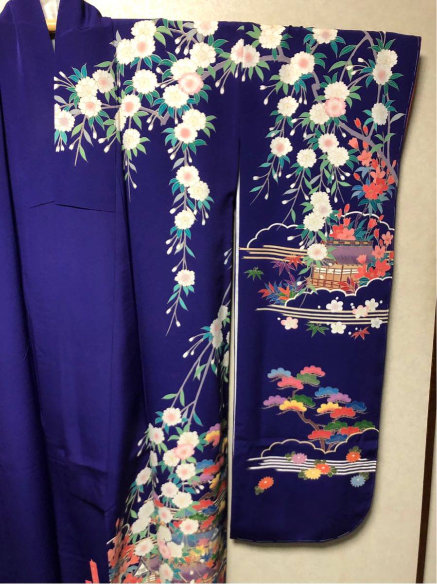 新品お仕立て品 最高級加賀友禅 作家物 本振袖 丹後ちりめん 新品お仕立て品 最高級加賀友禅 作家物 本振袖 丹後ちりめん