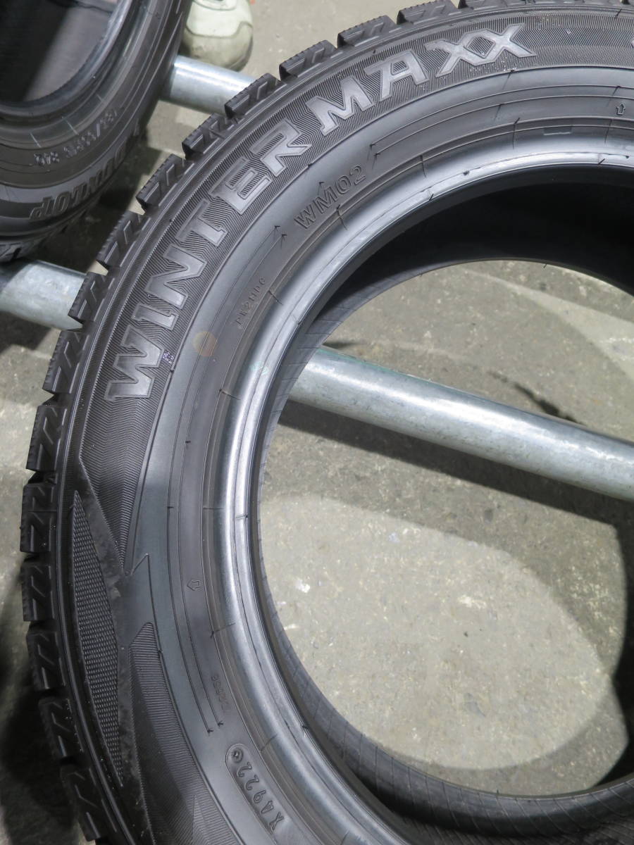 22年製バリ山 185/60R15 84Q ◆ダンロップ WINTER MAXX WM02◆ 4本 B2119 スタッドレス_画像9