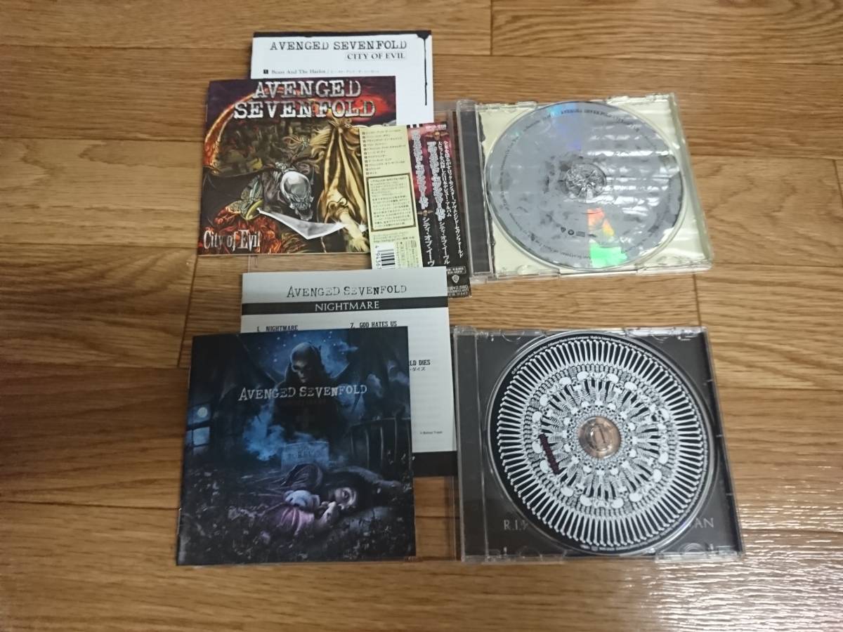 ★☆Ｓ07286　アヴェンジド・セヴンフォールド（Avenged Sevenfold)【Nightmare】【City of Evil】　CDアルバムまとめて２枚セット☆★_画像1