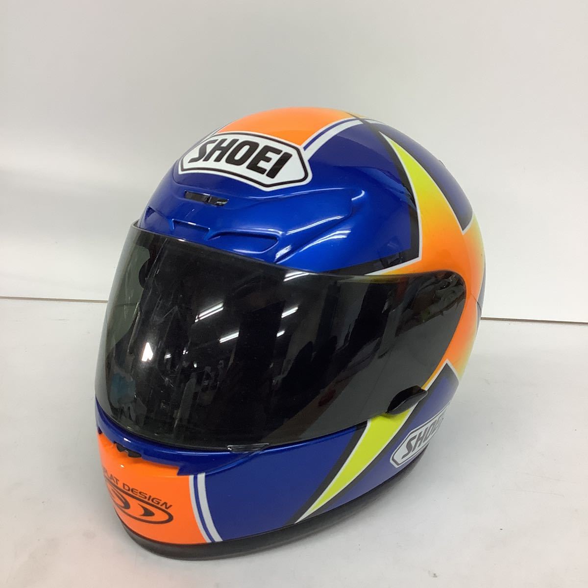 ◯営TK020-A8T100【埼玉発】SHOEI ショウエイ フルフェイスヘルメット X-8R MC547191 CX-1 SPLAT DESIGN Lサイズ 現状品_画像1